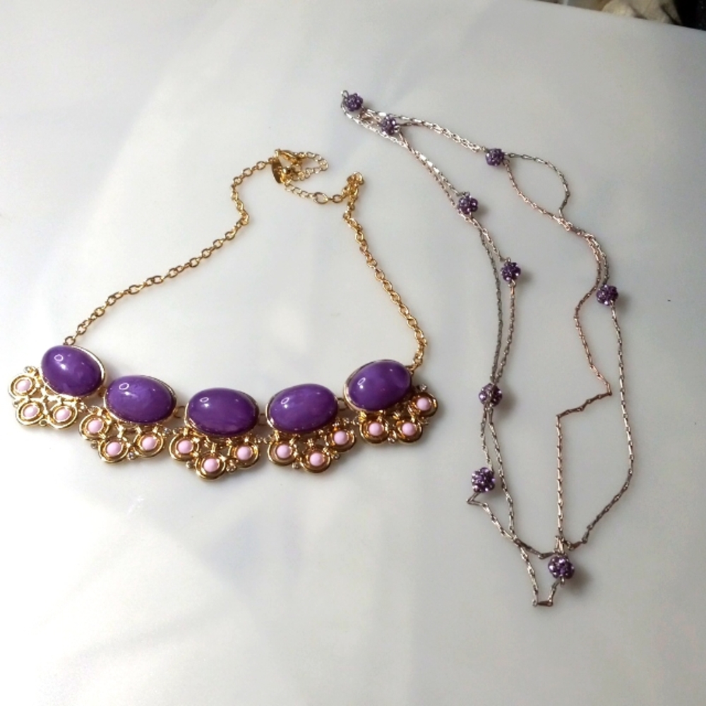 K-8 2 necklace lot